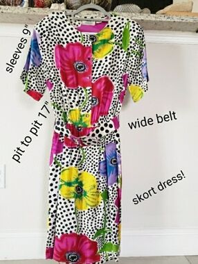 Vintage Rare Overskirt Dress